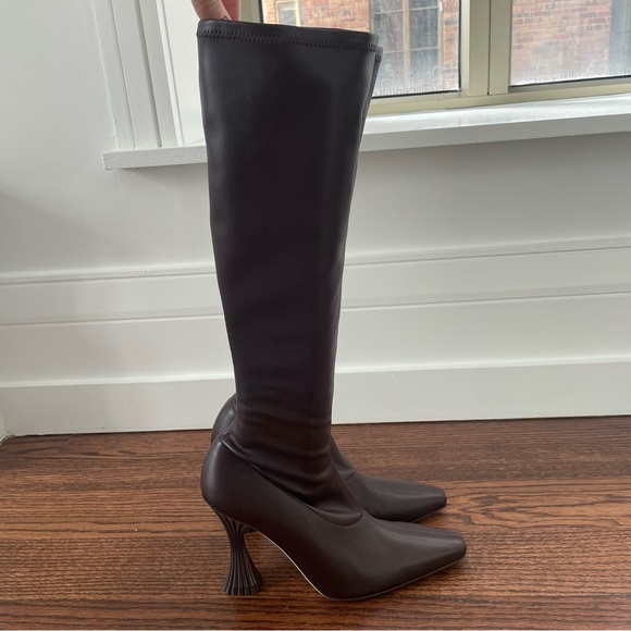 Brown High Heel Women's Boots - Picture 1 of 6